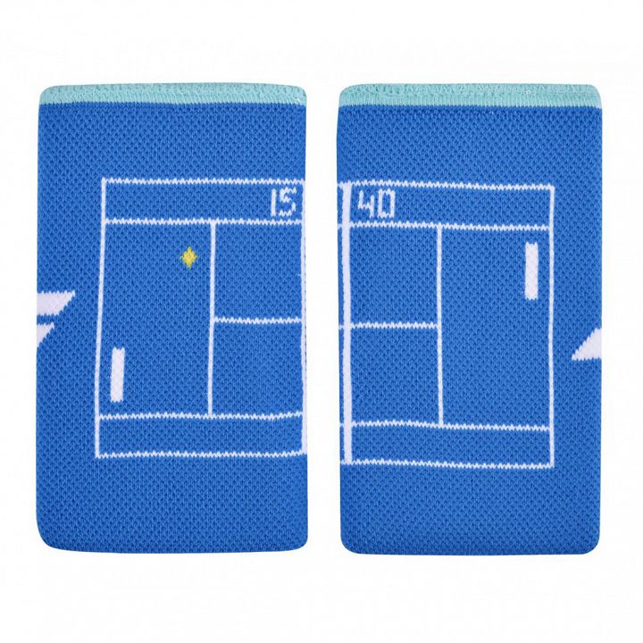 Babolat Reversible Jumbo Wristband 2x Angel / Directoire Blue